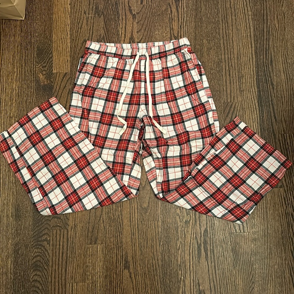 Banana Republic, red plaid pajama pants, size small